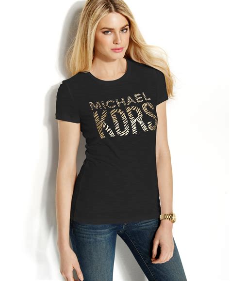 michael kors womens tshirts|Michael Kors black shirt women.